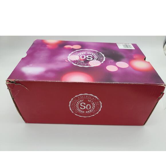 NIB SO Chill Women's Black Sequin Accent Booties Faux Fur Size 10 - Picture 8 of 8